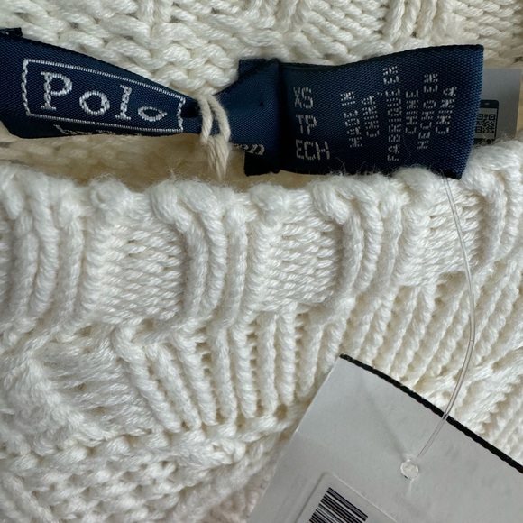 Ralph Lauren Cream Flag Cable Knit Sweater NWT!!! - Picture 3 of 3